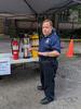 Fire marshall teaches researchers about identifying fire extinguishers
